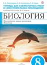 Биология 8 класс Липатникова Сонин тетрадь для лабораторных работ и самостоятельных упражнений